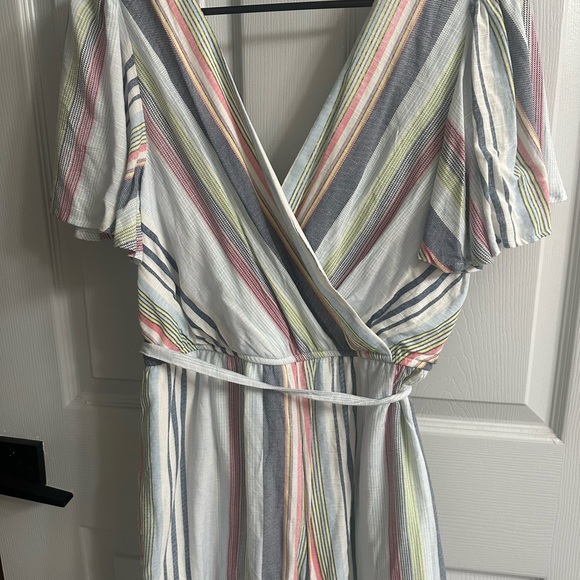 Francesca Trixi Romper—- blue, green, white, pink strips - Picture 3 of 3